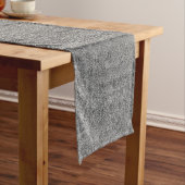 Fallende Silber- und Schwarz-Glitzer-Gradient Kurzer Tischläufer (Beispiel)