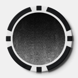 Fallende Silber- und Schwarz-Glitzer-Gradient Pokerchips