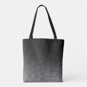 Fallende Silber- und Schwarz-Glitzer-Gradient Tasche (Rückseite)