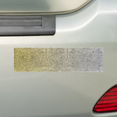 Fallende Silver & Gold Glitzer Gradient Autoaufkleber (Auf Auto)