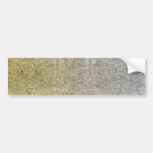 Fallende Silver & Gold Glitzer Gradient Autoaufkleber