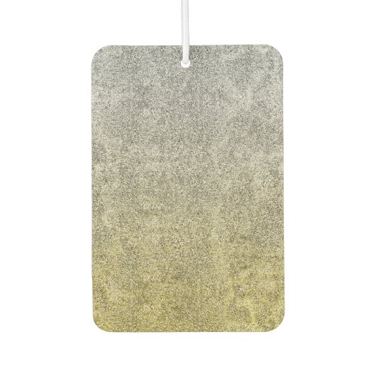 Fallende Silver & Gold Glitzer Gradient Autolufterfrischer (Vorderseite)