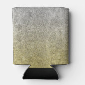 Fallende Silver & Gold Glitzer Gradient Dosenkühler (Rückseite)