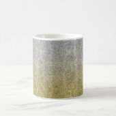 Fallende Silver & Gold Glitzer Gradient Kaffeetasse (Mittel)