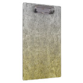 Fallende Silver & Gold Glitzer Gradient Klemmbrett (Rechts)