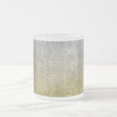 Fallende Silver & Gold Glitzer Gradient Mattglastasse (Mittel)