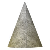Fallende Silver & Gold Glitzer Gradient Partyhütchen (Rückseite)