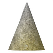 Fallende Silver & Gold Glitzer Gradient Partyhütchen (Links)