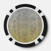 Fallende Silver & Gold Glitzer Gradient Pokerchips (Rückseite)