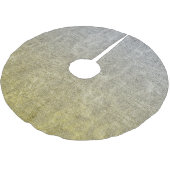 Fallende Silver & Gold Glitzer Gradient Polyester Weihnachtsbaumdecke (Schrägansicht)