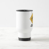 Fallende Skifahrer Reisebecher (Mittel)