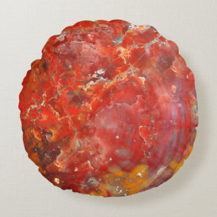 Fallende Sonnenuntergang Spritzer Stones Rundes Kissen