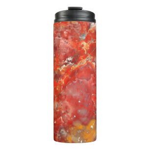Fallende Sonnenuntergang Spritzer Stones Thermosbecher