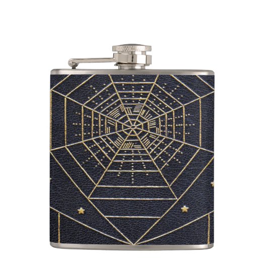 Fallende Spider Seidenstars Flachmann (Vorderseite)