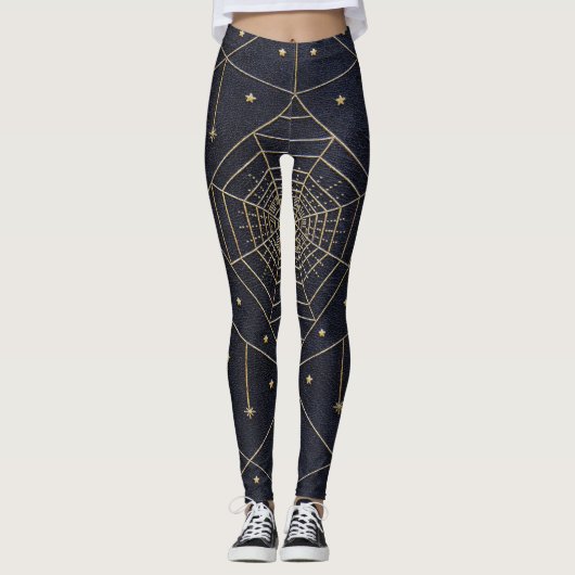 Fallende Spider Seidenstars Leggings (Vorderseite)