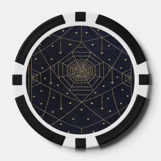 Fallende Spider Seidenstars Pokerchips (Vorderseite)