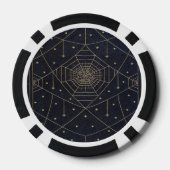 Fallende Spider Seidenstars Pokerchips (Rückseite)