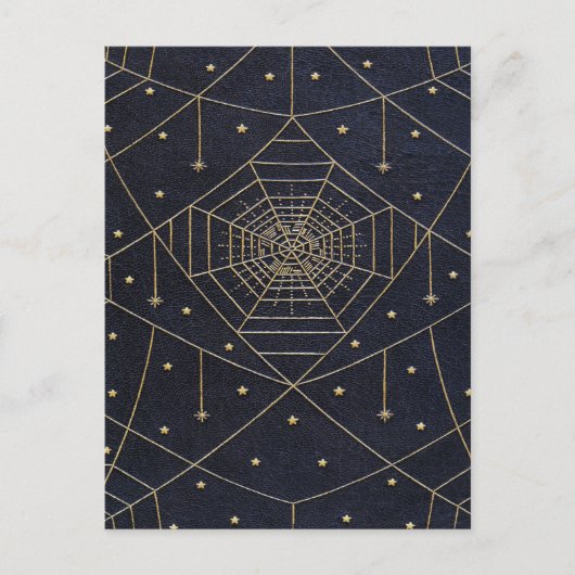 Fallende Spider Seidenstars Postkarte (Vorderseite)