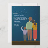 Fallende Star-Einladung Einladung (Vorderseite)