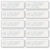 Fallende Starfish individuelle Adressenmarken Aufkleber (Vorderseite)