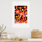 Fallende Stars Kunst Poster (Küche)