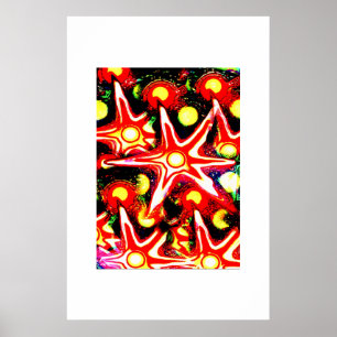 Fallende Stars Kunst Poster