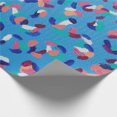 Fallende Sterne blau Geschenkpapier (Ecke)