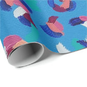 Fallende Sterne blau Geschenkpapier (Rolleneckpunkt)