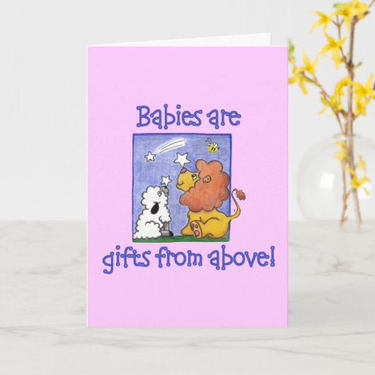 Fallende Sterne des Löwe- und Lammfanges Karte (Gelbe Blume)