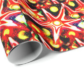 Fallende Sterne Geschenkpapier (Rolleneckpunkt)