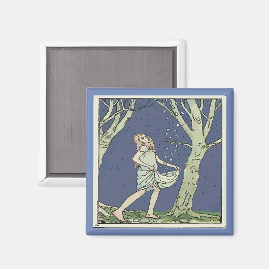 Fallende Sterne Magnet (Vorderseite/Rückseite)