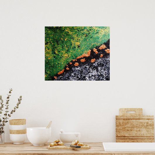 "Fallende Sterne" Poster (Küche)