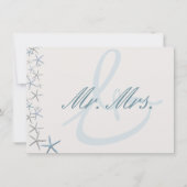 Fallende Sterne Starfish Hochzeitsgeschenk als Ges Dankeskarte (Vorderseite)