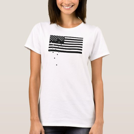 Fallende Sterne - was die Mengen-Produktionen T-Shirt (Vorderseite)