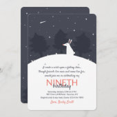 Fallende Sterneneinladung Einladung (Vorne/Hinten)