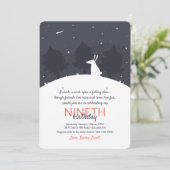 Fallende Sterneneinladung Einladung (Stehend Vorderseite)