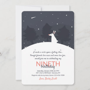 Fallende Sterneneinladung Einladung