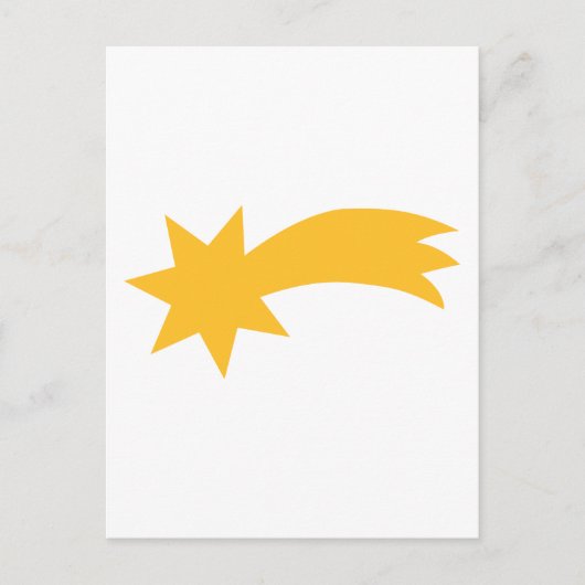 Fallende Sternschnuppe Postkarte (Vorderseite)