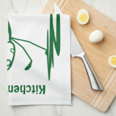 Fallende Stickman Küchentuch (Viertel Falte)