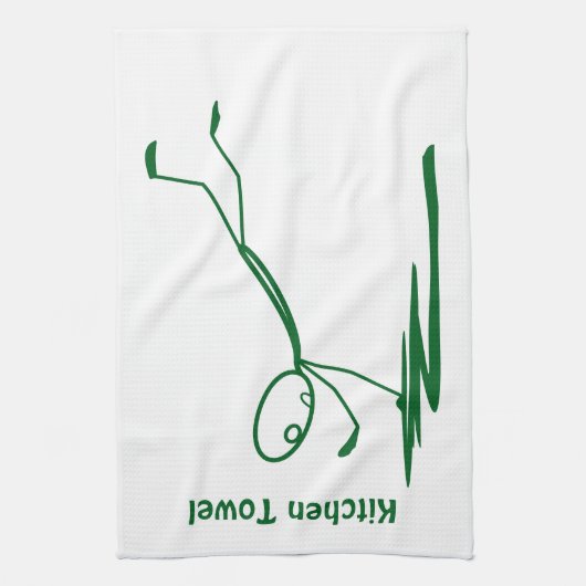 Fallende Stickman Küchentuch (Vertikal)