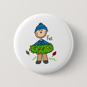 Fallende Stockfigur-Taste Button