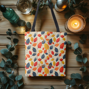 Fallende Tasche der Farben mit dynamischen Herbstb