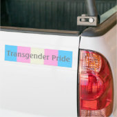 Fallende Transgender Pride Flag Version 2 (Text) Autoaufkleber (Auf Lkw)