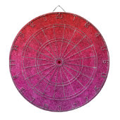 Fallende Valentine Glitzer Gradient Dartscheibe (vorne)