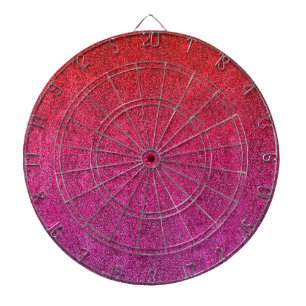 Fallende Valentine Glitzer Gradient Dartscheibe