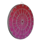 Fallende Valentine Glitzer Gradient Dartscheibe (Vorderseite Links)