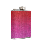 Fallende Valentine Glitzer Gradient Flachmann (Rechts)