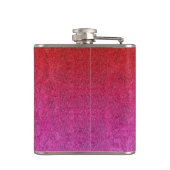 Fallende Valentine Glitzer Gradient Flachmann (Rückseite)