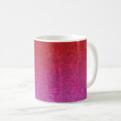 Fallende Valentine Glitzer Gradient Kaffeetasse (VorderseiteRechts)