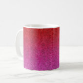 Fallende Valentine Glitzer Gradient Kaffeetasse (Vorderseite Links)